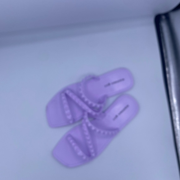 Madden Girl All Over Purple Studded Lagunna Slip On Woman’s Flat Sandals NWOT 8 - Picture 8 of 13